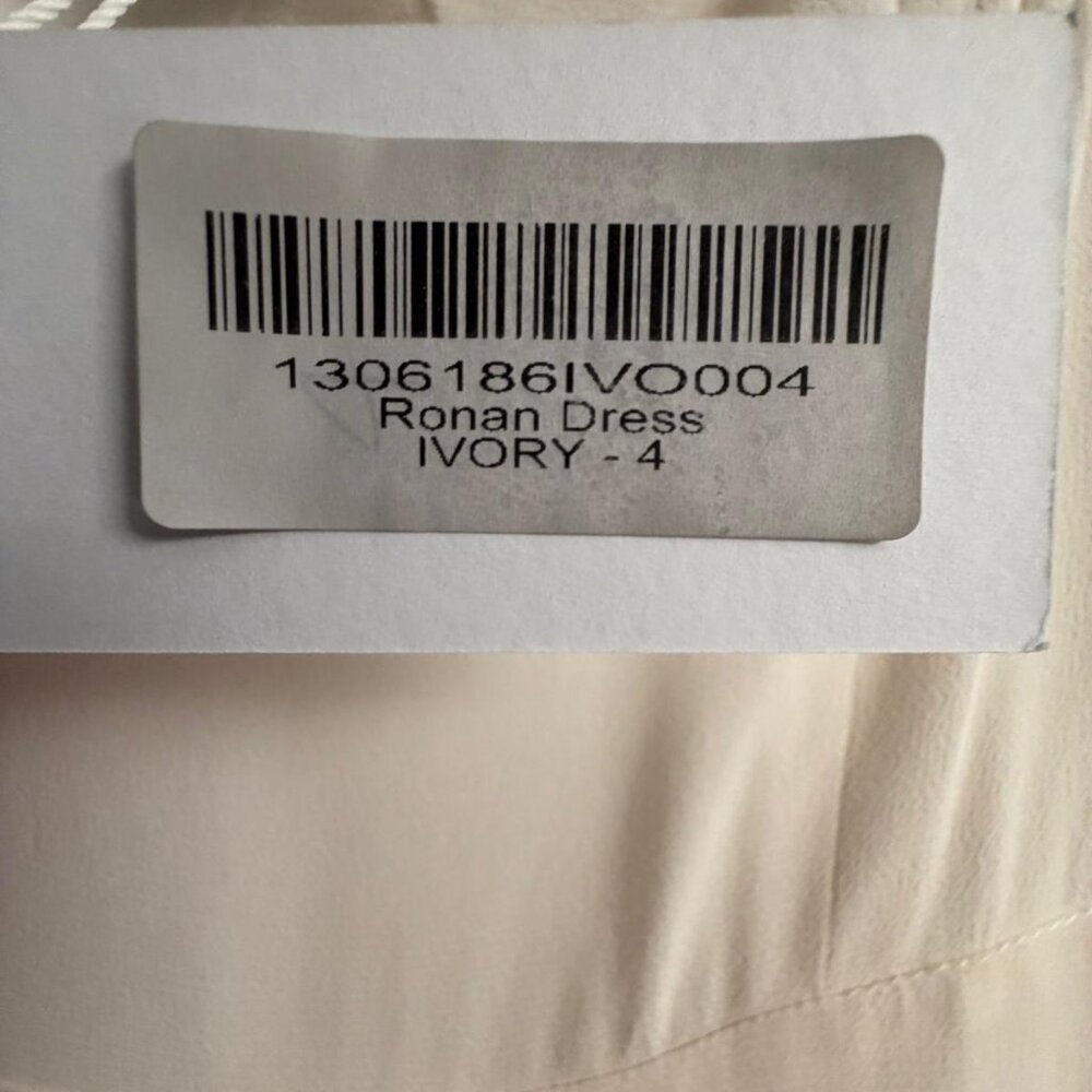 Reformation Ronan Dress, Ivory, Size US 4, BNWT - Picture 7 of 10